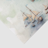 Watercolor Travel Map Tissuepapier (Detail)