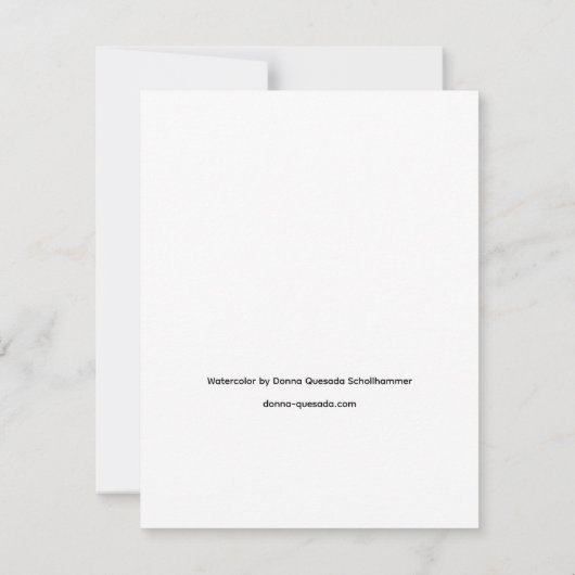 Watercolor Tree  Notitiekaartje (Achterkant)