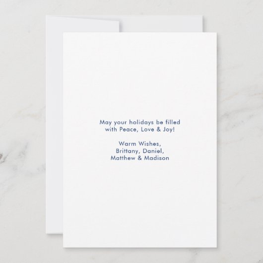 Watercolor Tree Seas and Greetings Beach Feestdagenkaart (Achterkant)