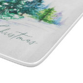 Watercolor trees  snijplank (Hoek)