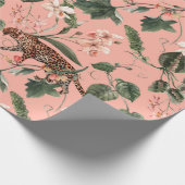 Watercolor tropical exotic pattern with orchid, gr cadeaupapier (Hoek)