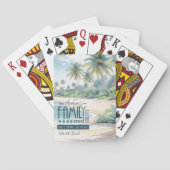 Watercolor Tropical Family Reunion ID1130 Pokerkaarten (Achterkant)