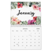 Watercolor Tropical Floral Botanical 2026 Kalender (Jan 2026)