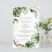 Watercolor Tropical Leaves Greenery (Staand voorkant)