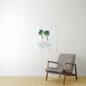 Watercolor Tropical Palm Trees  Bachelorette    Wandkleed (In situ)