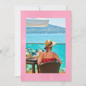 Watercolor Tropisch Bloemfeest van het Leven Kaart (Achterkant)