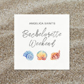 Watercolor Tropisch Strand Bachelorette Feest Servet