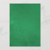 Watercolor Tropische Bladeren Strand Bruiloft Menu (Achterkant)