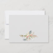 Watercolor Tropische Hibiscus Safari Luipaard Bedankkaart (Achterkant)