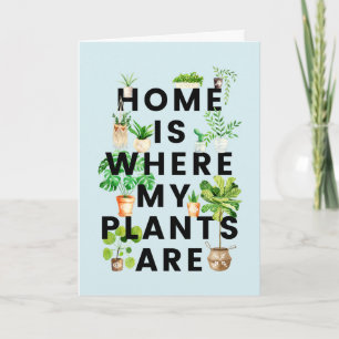 Watercolor Tropische Kamerplant Tuinieren Citaat Kaart