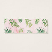 Watercolor Tropische Strand Trouwwebsite Kaarten Mini Visitekaartjes (Achterkant)