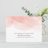 Watercolor Trouwontvangstkaart Kaart (Staand voorkant)