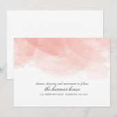 Watercolor Trouwontvangstkaart Kaart (Voorkant / Achterkant)