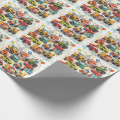Watercolor Trucks Wrapping Paper Construction Cadeaupapier (Hoek)