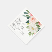 Watercolor Tuin Bloemen Lente Bruiloft Feest Servet (Hoek)