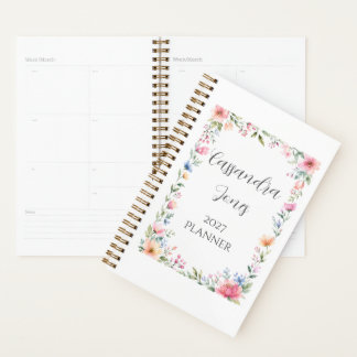 Watercolor Tuin Bloemen Persoonlijke Planner