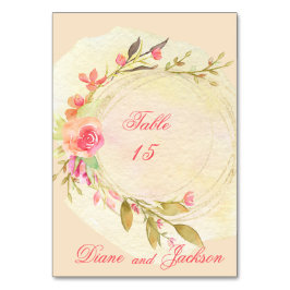 Watercolor Tuin Bruiloft Kaart