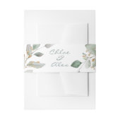 Watercolor Tuin Bruiloft Uitnodigingen Wikkel (Voorkant Voorbeeld)