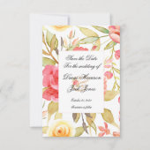 Watercolor Tuin Trouwdag Save The Date (Voorkant)