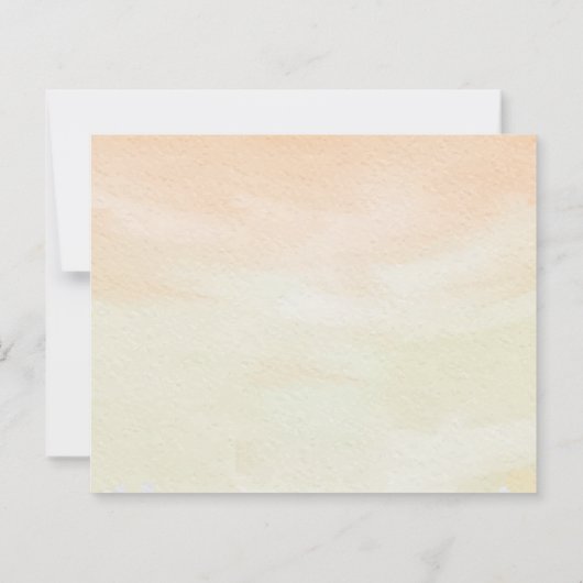 Watercolor Tulip Seaside Pastel Spring Wedding (Achterkant)