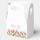 Watercolor Tulpen Bedankjes Doos Bedankdoosjes (Geopend)