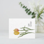 Watercolor Tulpen - Gelukkige Verjaardag Briefkaart (Staand voorkant)