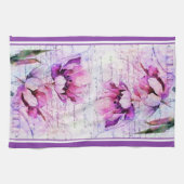 Watercolor tulpen keukendoek theedoek (Horizontaal)