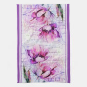 Watercolor tulpen keukendoek theedoek (Verticaal)