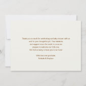 Watercolor Tutu Boho Baby Shower Bedankkaart (Achterkant)