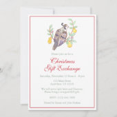 Watercolor Twaalf Dagen van Kerstmis Feest Kaart (Voorkant)