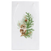 Watercolor Uil Kerstmis Klein Cadeauzakje (Achterkant)