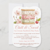 Watercolor uitnodiging ijsdag (Voorkant)