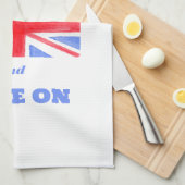 Watercolor Union Jack Keep Calm Bake On Theedoek (Quarter Fold)