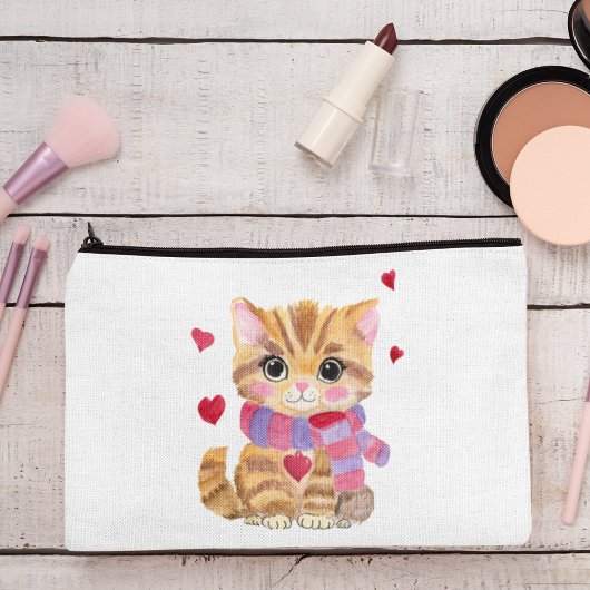 Watercolor Valentijnsdag Kitty Etui
