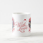 Watercolor Valentines cats with love Koffiemok (Center)