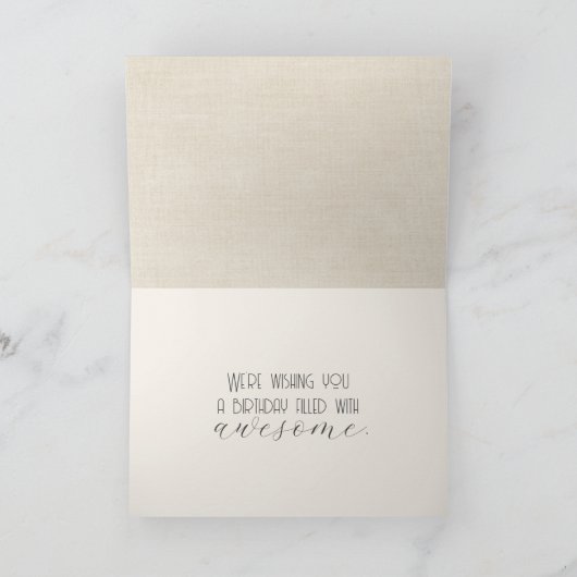 Watercolor verjaardag Cacti in retro vrachtwagen Kaart (Binnen)