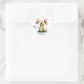 Watercolor VERJAARDAG Dinosaurus Sticker  (Tas)