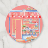 Watercolor Verse Bloemen Bruidsmeisjes Bruiloft Bedankjes Labels (Achterkant)