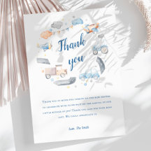 Watercolor Vervoer Baby Shower