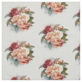 Watercolor vintage delicate rozen stof