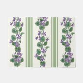 Watercolor violets and stripes deurmat (Voorkant)