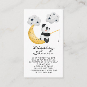 Watercolor Vissen Panda Display Shower Informatiekaartje