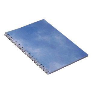Watercolor Vista Blauwe Patroon Notitieboek