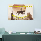 Watercolor Vliegende Cowboy Spandoek (Beurs)