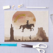 Watercolor Vliegende Cowboy Tissuepapier (Craft)