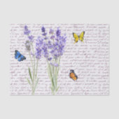 Watercolor Vlinder Decoupage Lavendel Tissuepapier (Voorkant)