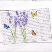 Watercolor Vlinder Decoupage Lavendel Tissuepapier