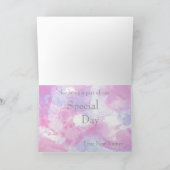 Watercolor Vlinder Framboos Bliss Bedankt (Binnen)