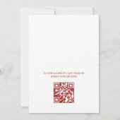Watercolor Vlinder | QR Code Bruidsuitnodiging Kaart (Achterkant)