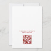 Watercolor Vlinder | QR Code Bruidsuitnodiging Kaart (Achterkant)